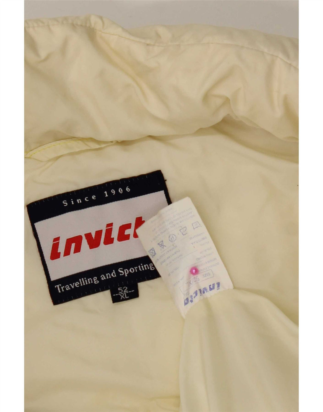 Invicta Herren Wattierte Weste IT 52 XL Off White Nylon