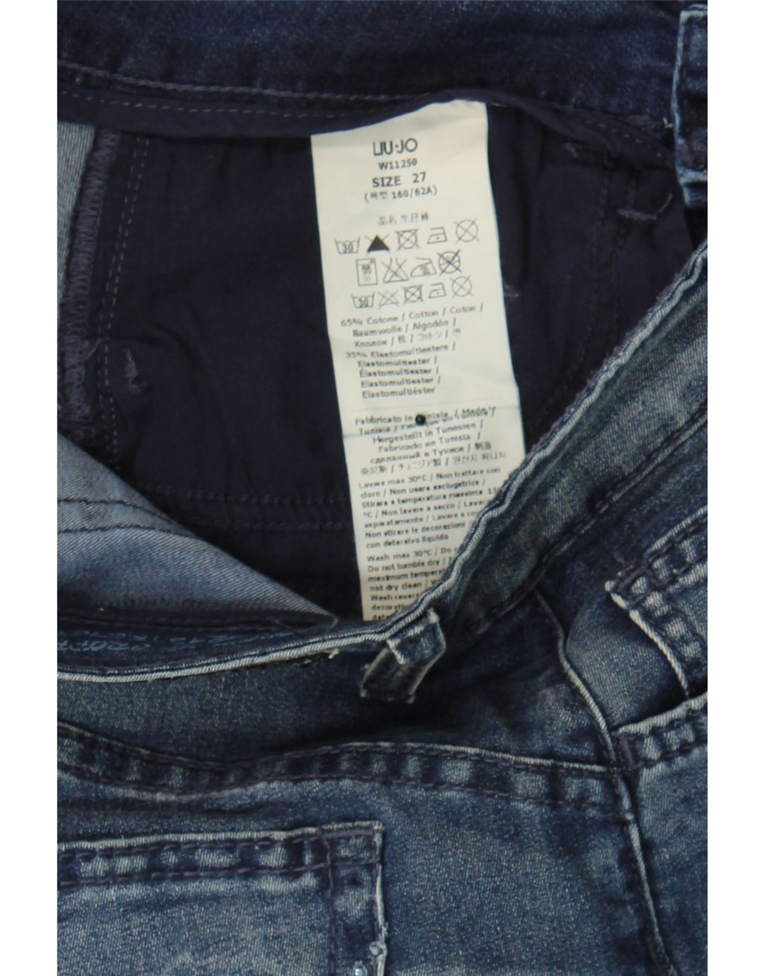 LIU JO Womens Cropped Jeans W27 L24 Blue Cotton Vintage Liu Jo and Second-Hand Liu Jo from Messina Hembry 