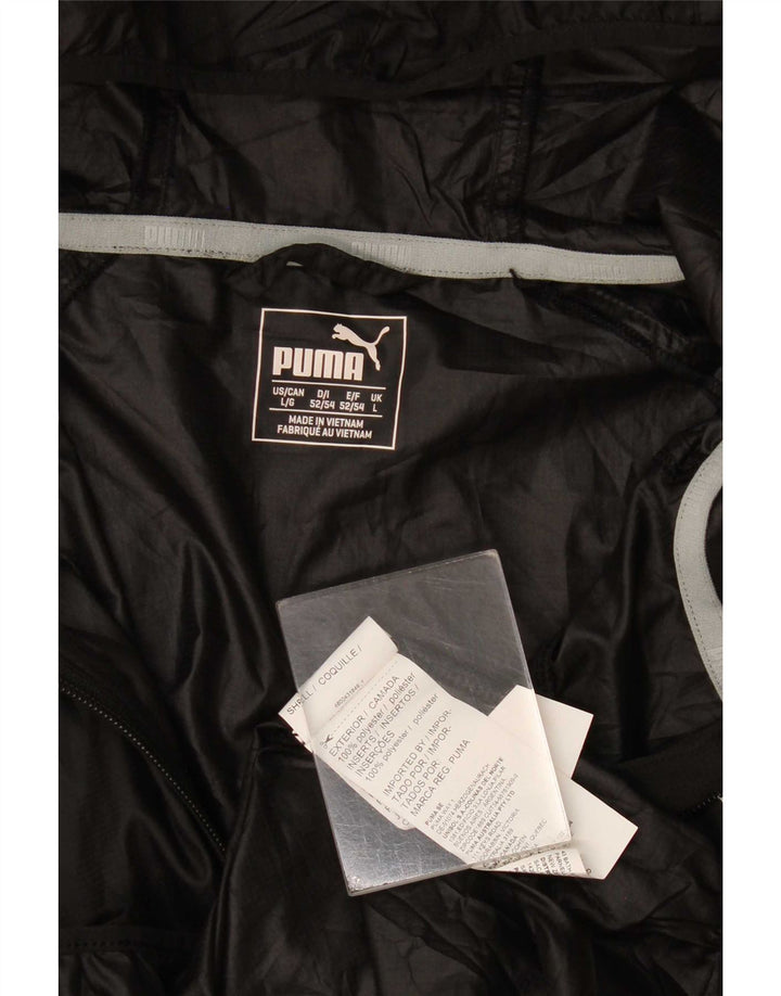 Puma Damen Regenjacke mit Kapuze UK 16 Large Schwarz Polyester