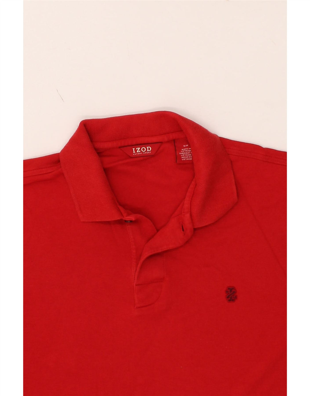 IZOD Mens Polo Shirt Small Red Cotton Vintage Izod and Second-Hand Izod from Messina Hembry 