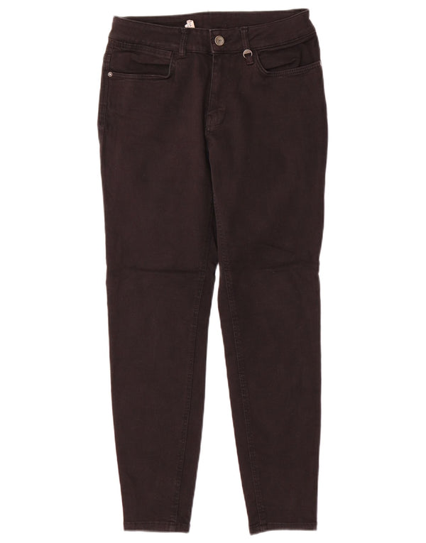 Zara Damen Crop Skinny Jeans EU 38 Small W28 L25 Schwarz
