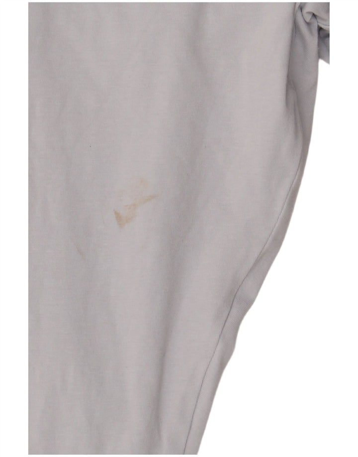 ADIDAS Damen Leggings UK 16 Große blaue Baumwolle