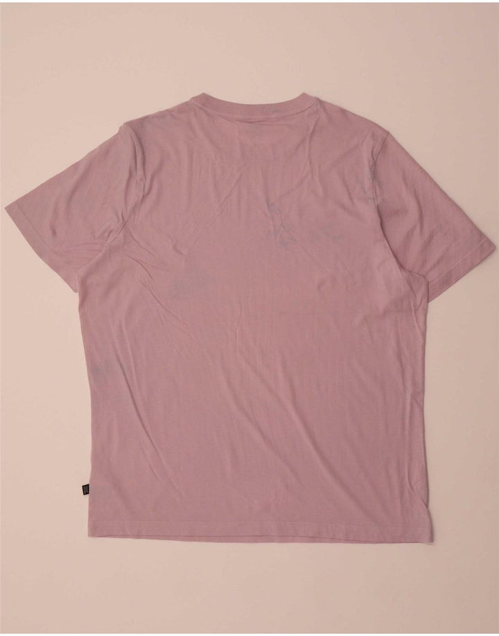 PUMA Mens T-Shirt Top XL Pink Cotton
