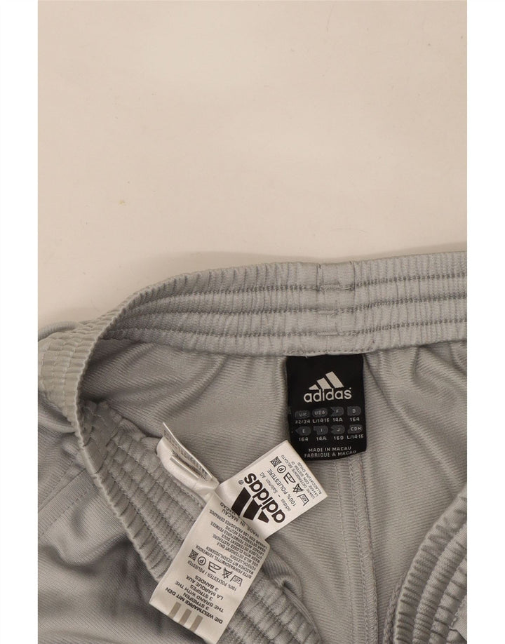 Adidas Trainingshose für Jungen, 13–14 Jahre, graues Polyester
