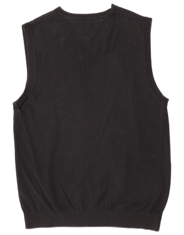 Tommy Hilfiger Herren Weste Tank Top Medium Schwarz Baumwolle