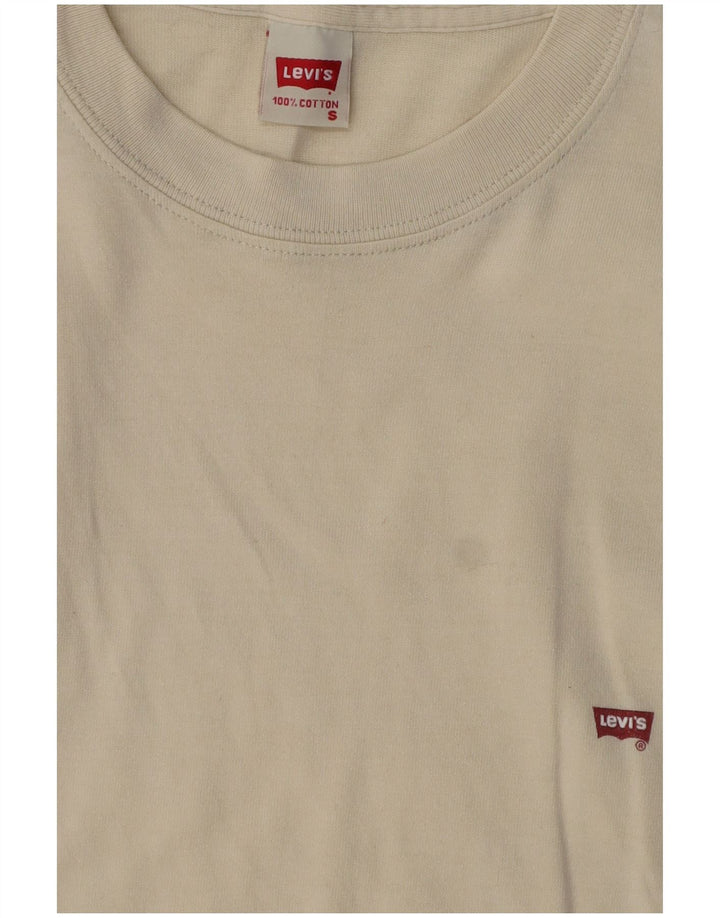 Levi's Herren T-Shirt Top Small Beige Baumwolle