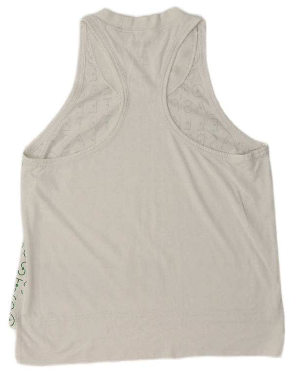 Adidas Damen Stella Graphic Vest Top UK 12/14 Medium Weiß