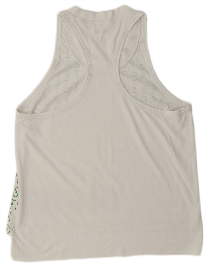 Adidas Damen Stella Graphic Vest Top UK 12/14 Medium Weiß