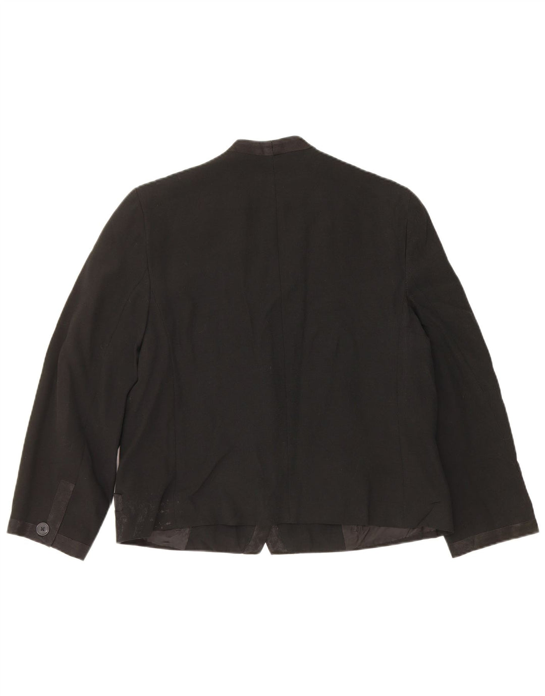 Perte by Krizia Damen 1-Knopf-Blazerjacke UK 16 Large Schwarz Acetat