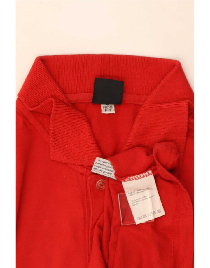 Rip Curl Herren-Poloshirt, klein, rote Baumwolle