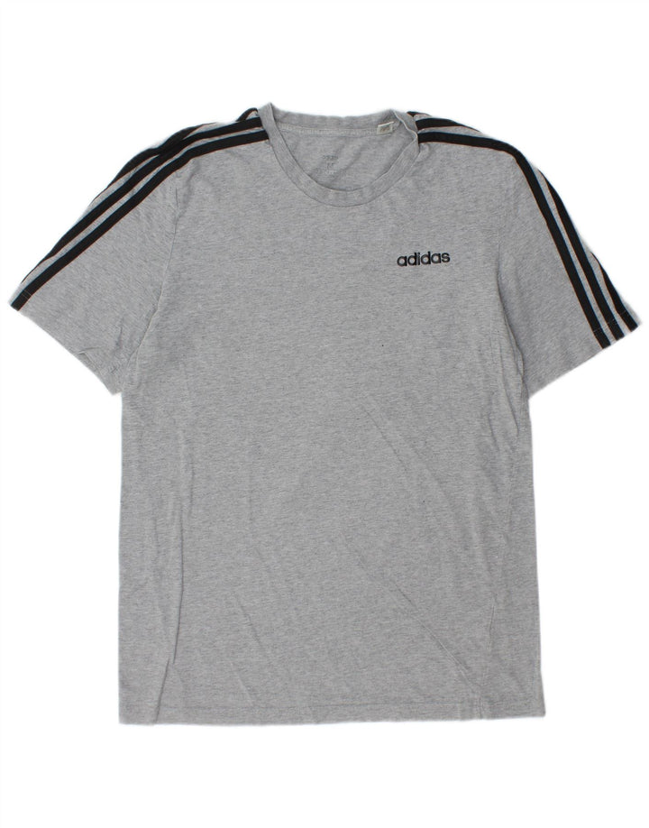 ADIDAS Herren T-Shirt Top Mittelgrau meliert