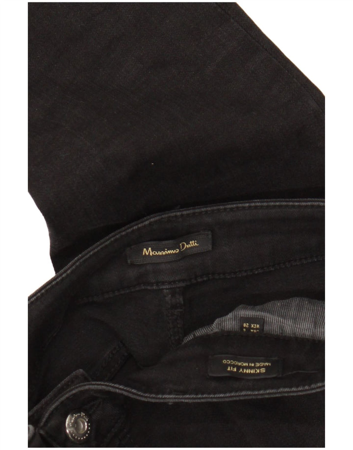 Massimo Dutti Damen Skinny Jeans EU 38 Small W28 L30 Schwarz