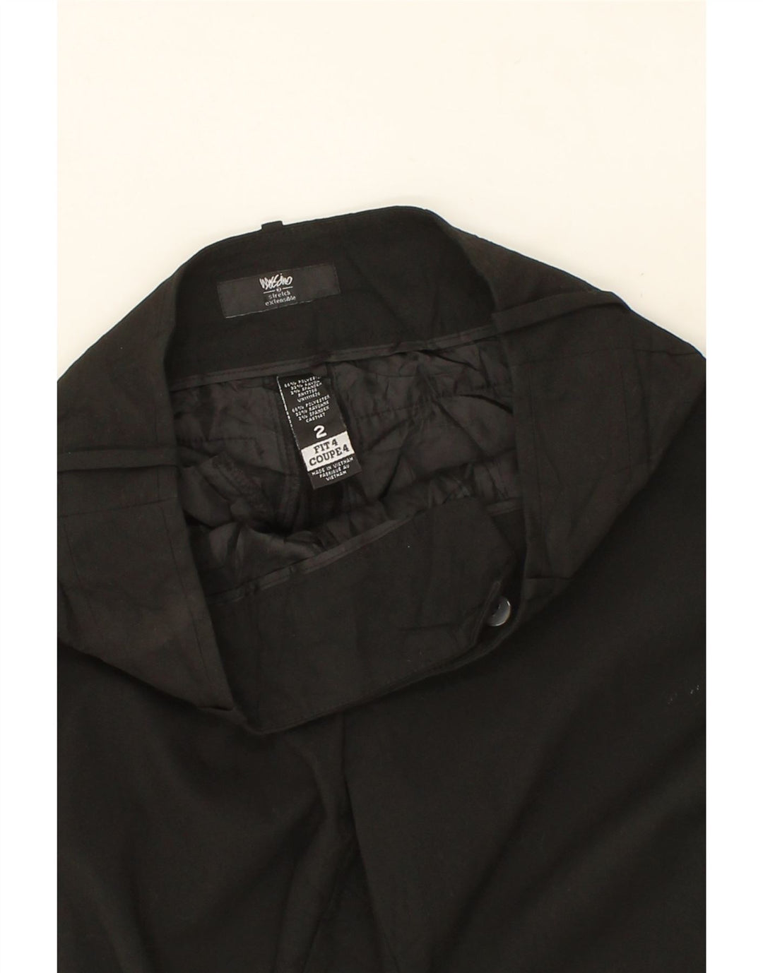 MOSSIMO Womens Bootcut Casual Trousers US 4 Small W24 L27 Black Polyester Vintage Mossimo and Second-Hand Mossimo from Messina Hembry 