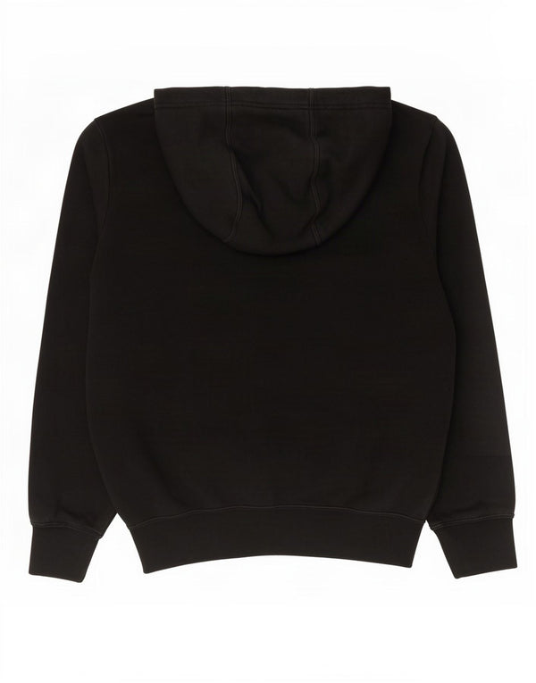 Nike Womens Graphic Oversized Hoodie Pullover UK 6 XS Schwarz Baumwolle