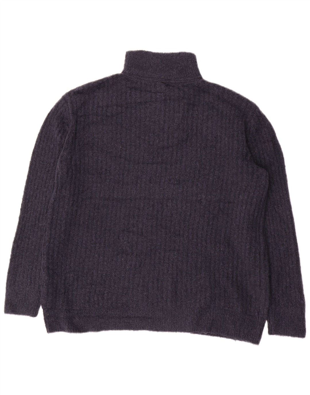 L.L.BEAN Damen-Pullover mit Reißverschluss am Hals, UK 16, Größe L, marineblaues Nylon
