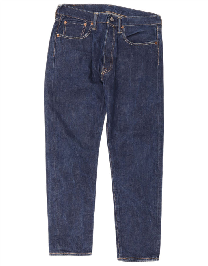 Levi's Herren 501 CT Straight Jeans W34 L32 Blaue Baumwolle