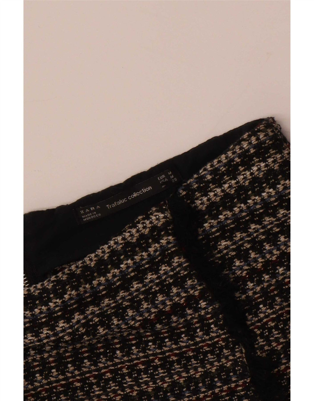 Zara Damen Trafaluc Minirock Medium W28 Schwarz gestreift