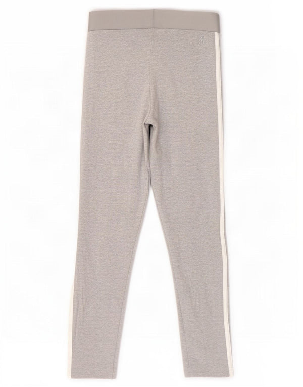 Adidas Damen Leggings UK 8/10 Small Grau