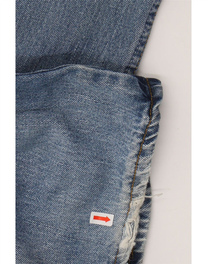 LEVI'S Herren 505 Straight Jeans W36 L30 Blaue Baumwolle