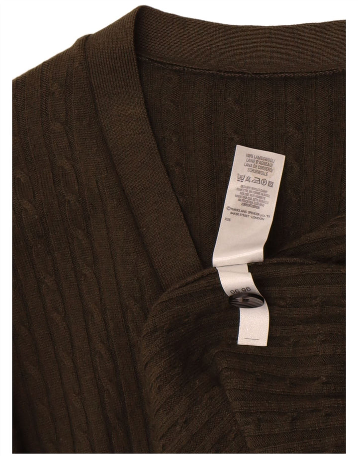 Marks & Spencer Damen St. Michael Cardigan Pullover UK 14 Large Khaki