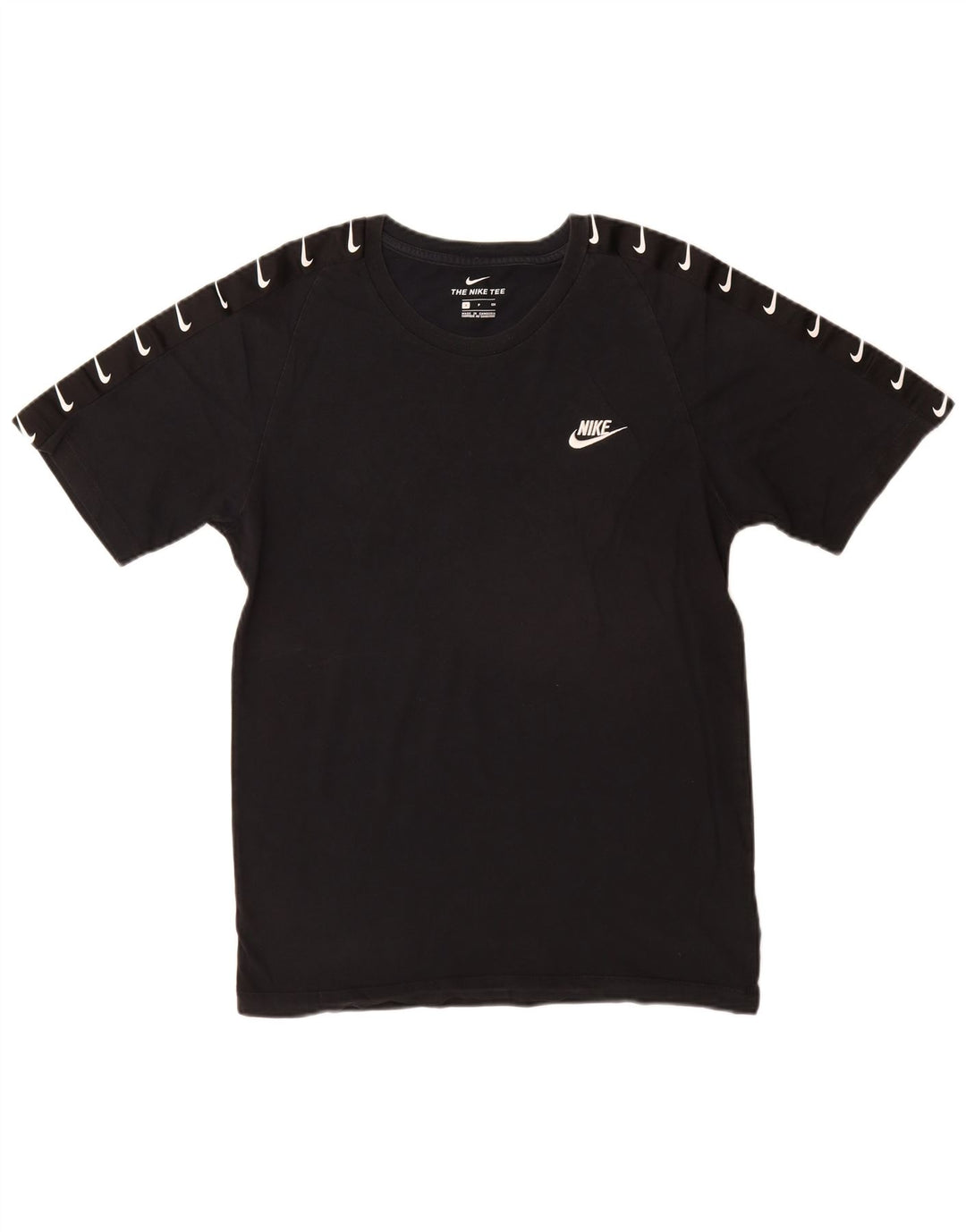 Nike Herren-T-Shirt mit Grafik, Größe S, schwarze Baumwolle