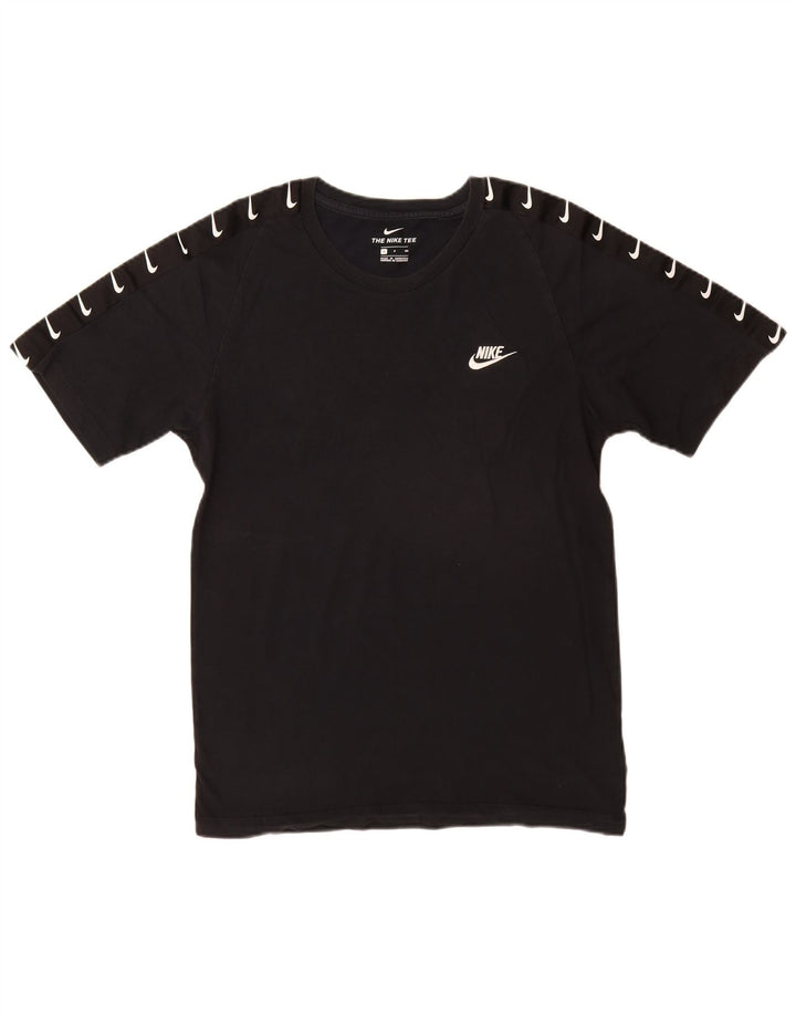 Nike Herren-T-Shirt mit Grafik, Größe S, schwarze Baumwolle