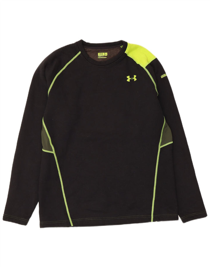 Under Armour Herren-Sweatshirt mit Kapuze, XL, Schwarz, Colourblock-Polyester