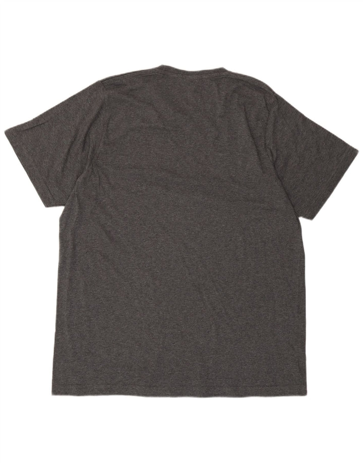 Adidas Herren Grafik T-Shirt Top Large Grau Baumwolle