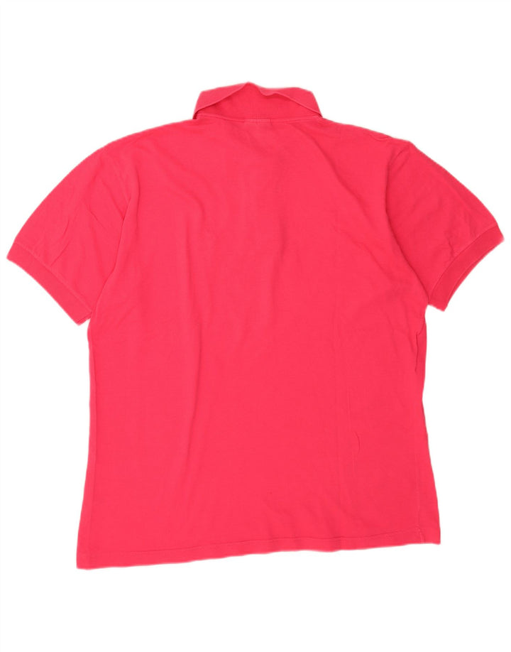 Sergio Tacchini Herren Poloshirt Große rosa Baumwolle