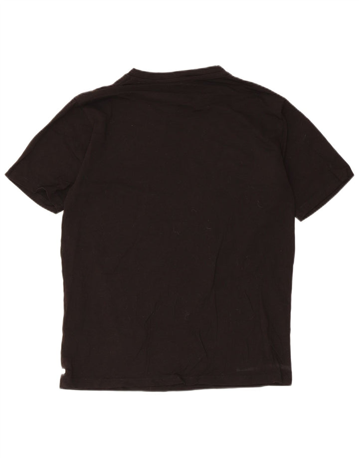 Gas Herren T-Shirt Top Medium Schwarz Baumwolle