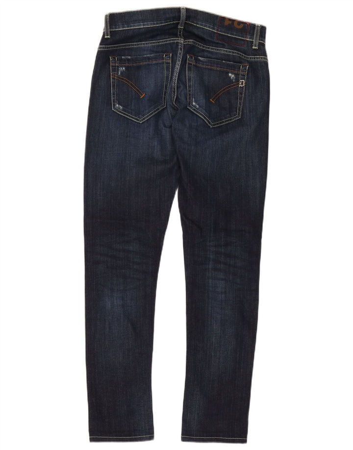 Dondup Herren Slim Jeans W31 L30 Marineblau Baumwolle