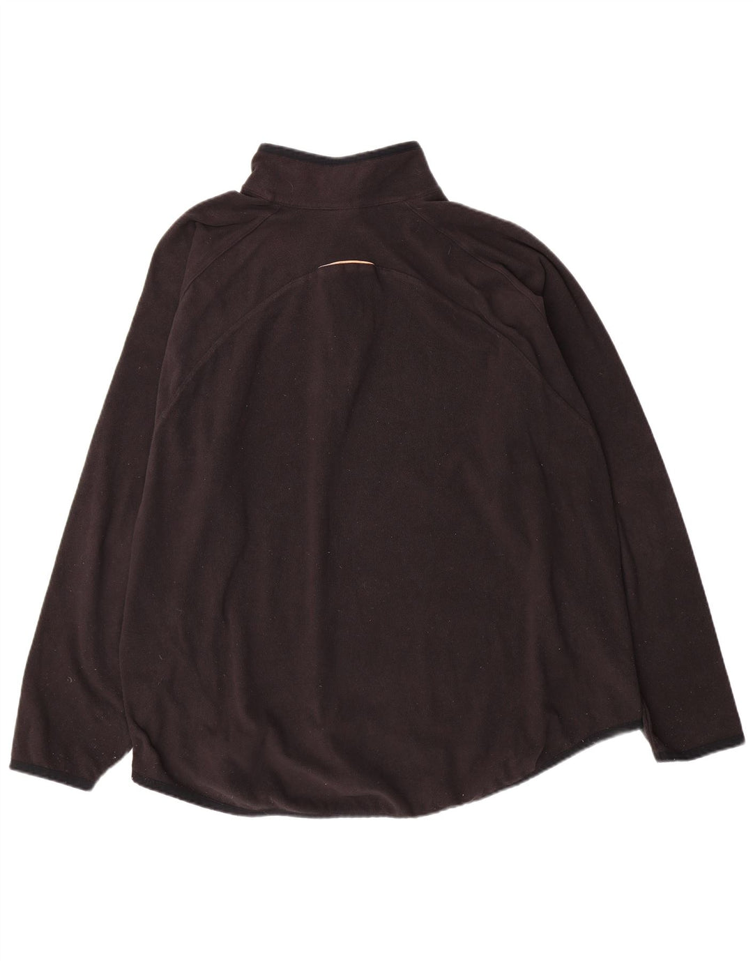 CHAMPION Mens Zip Neck Fleece Jumper XL Black Polyester