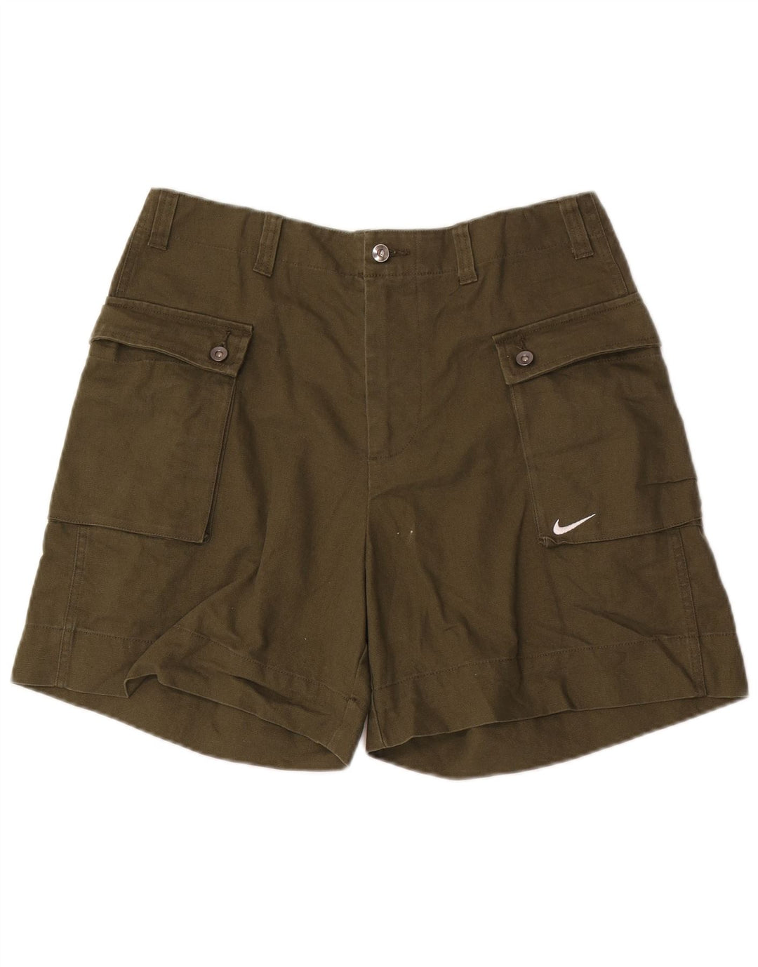 Nike Herren Cargo Shorts W32 Mittel Khaki Baumwolle