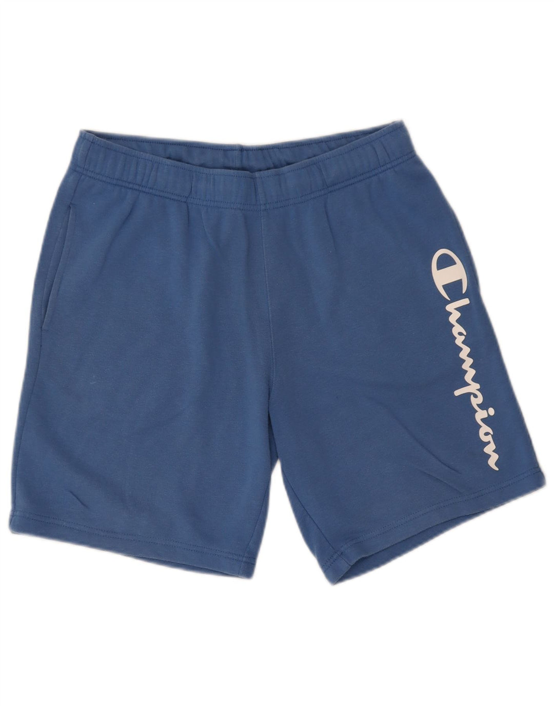 Champion Herren Sportshorts mit Grafik, Größe L, Blau, Baumwolle