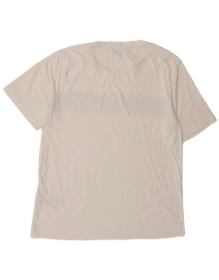 Jack & Jones Herren-T-Shirt-Oberteil, groß, weiß gestreift, Baumwolle