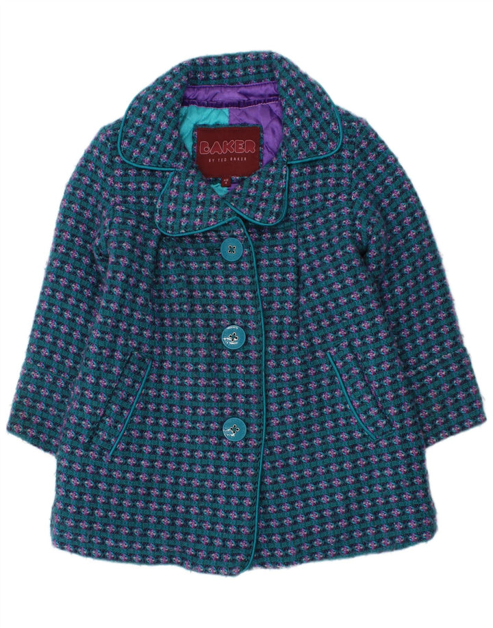 Ted Baker Mädchenmantel, 3–4 Jahre, blaues Acryl