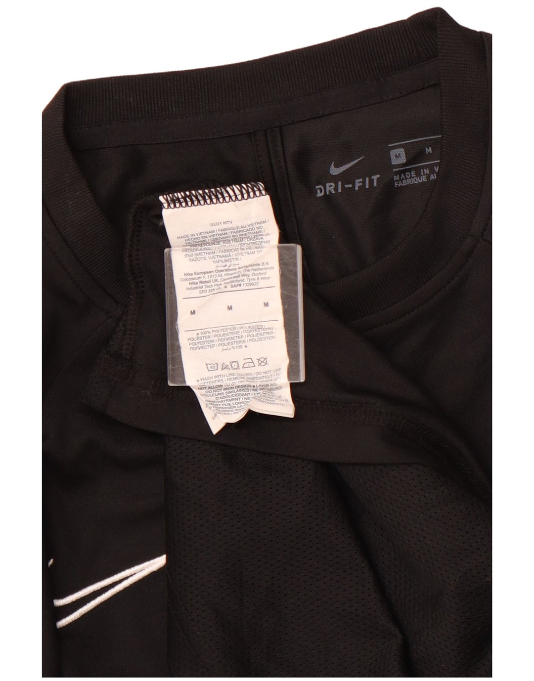 NIKE Herren T-Shirt Top Medium Schwarz Polyester Sport