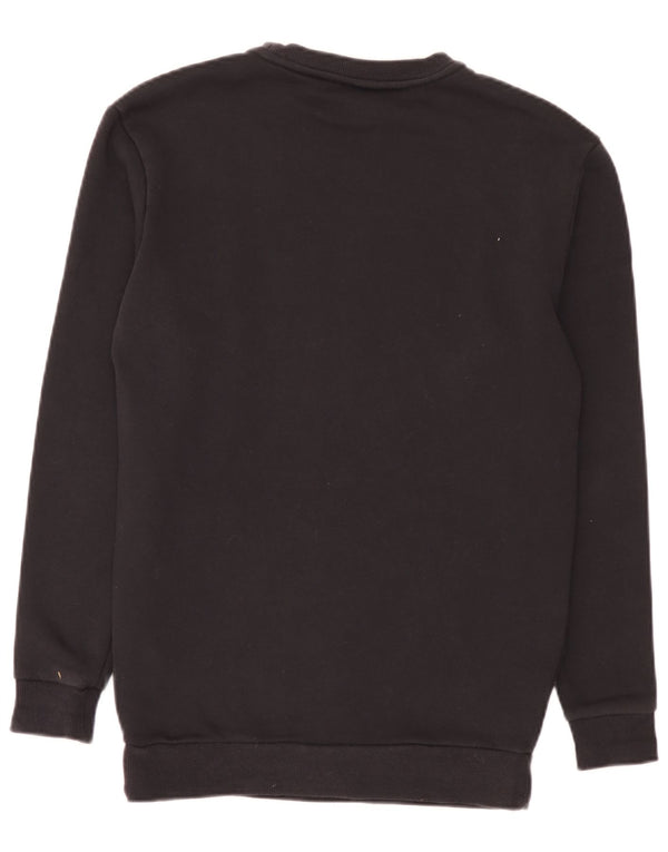 Ellesse Herren-Sweatshirt mit Grafik, XS, schwarze Baumwolle