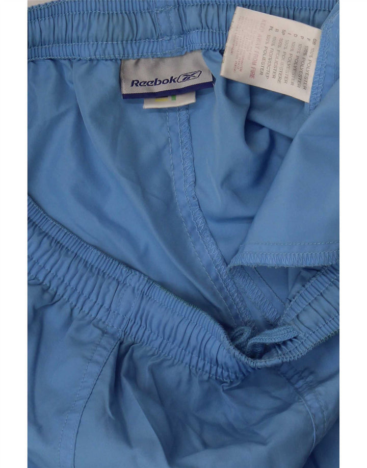 Reebok Damen Sportshorts UK 12 Mittelblaues Polyester