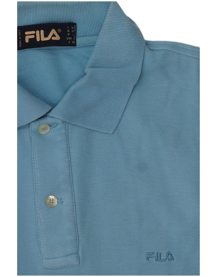 Fila Herren-Poloshirt, große blaue Baumwolle