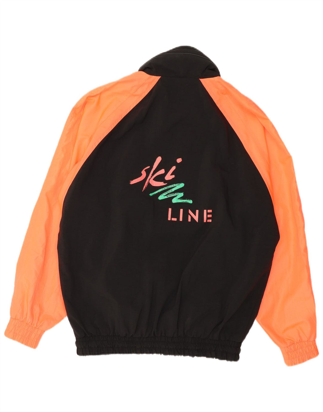 COSMOS Herren Loose Fit Graphic Windjacke UK 36 Small Schwarz