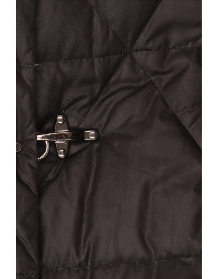 Fay Damen Wattierter Mantel UK 16 Large Schwarz Polyester