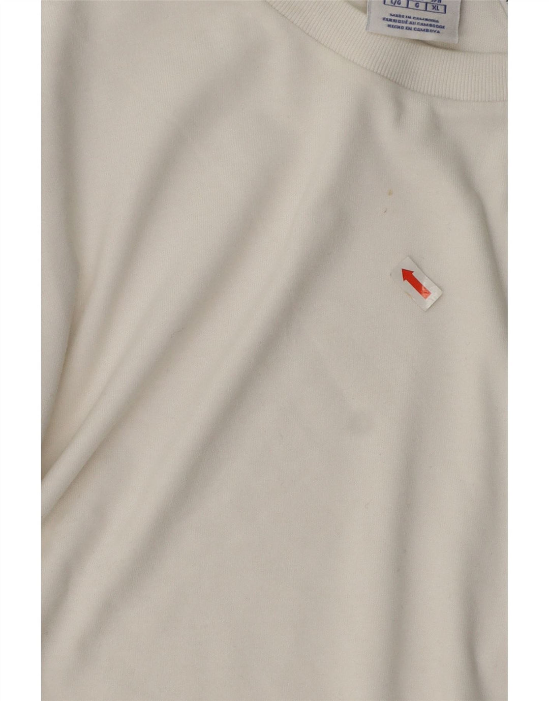 Champion Herren T-Shirt Top Large Weiß Baumwolle