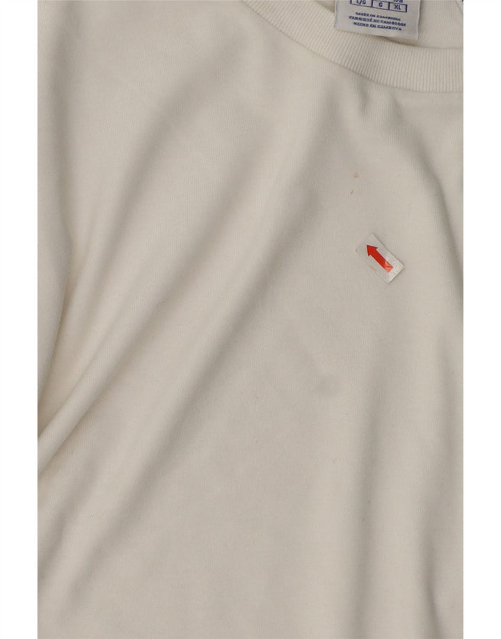 Champion Herren T-Shirt Top Large Weiß Baumwolle