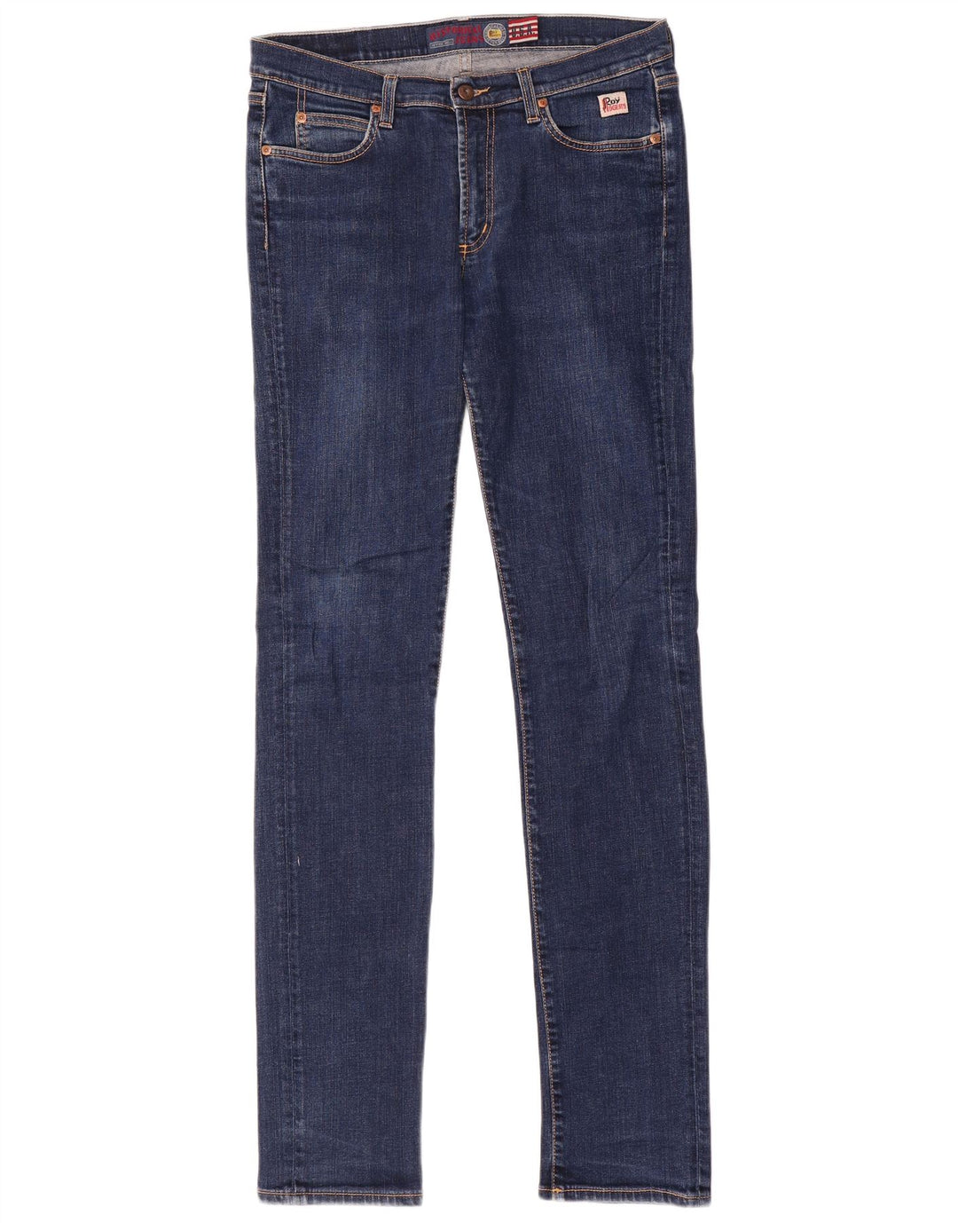Roy Rogers Herren Slim Jeans W32 L36 Blaue Baumwolle