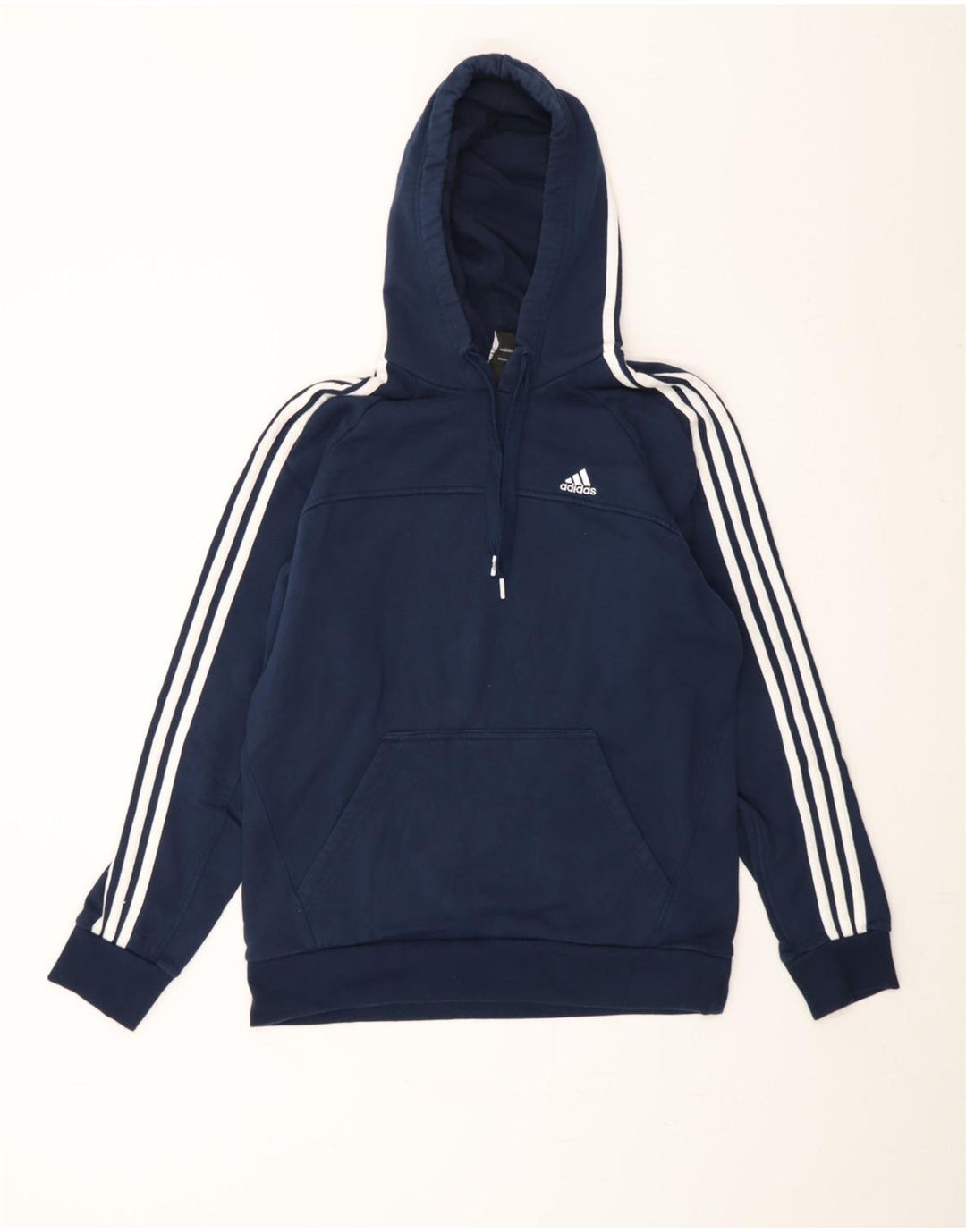 ADIDAS Herren Kapuzenpullover aus Baumwolle in mittlerem Marineblau