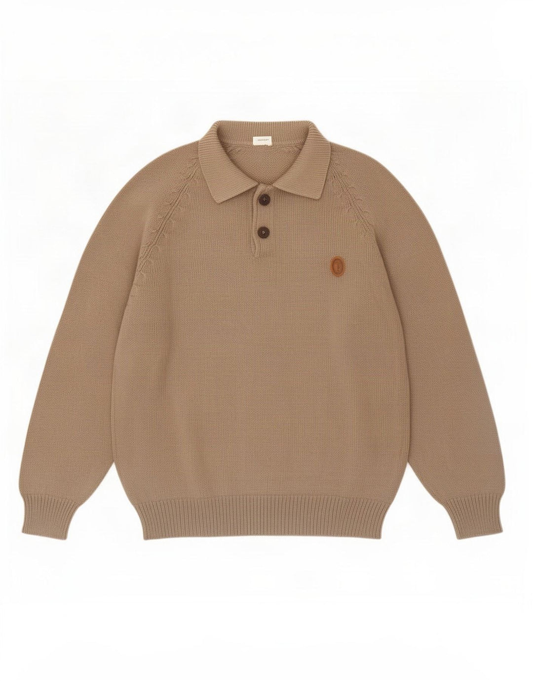 Trussardi Herren-Pullover mit Rollkragen, Mittelbeige