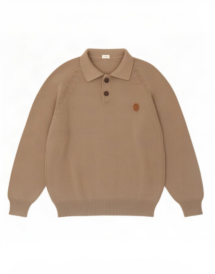 Trussardi Herren-Pullover mit Rollkragen, Mittelbeige