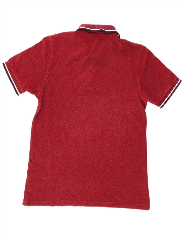 Fred Perry Herren Poloshirt Mittel Burgunderrot gestreift