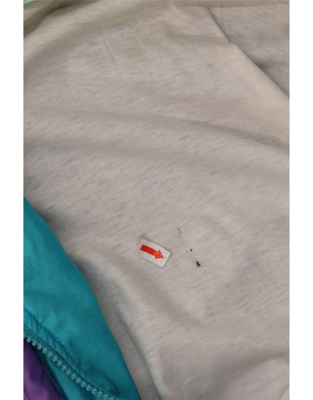 VINTAGE Herren-Trainingsanzugoberteil mit Grafik, mittelgroß, mehrfarbig, Farbblock